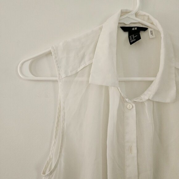 Nursing Friendly H&M White Formal Tank Top - Picture 2 of 3